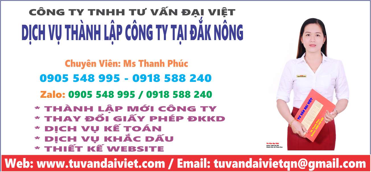 Thành lập công ty tại Đắk Song