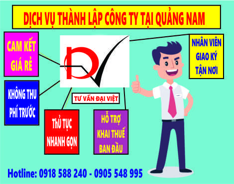 Dịch vụ thành lập công ty tại Quảng Nam
